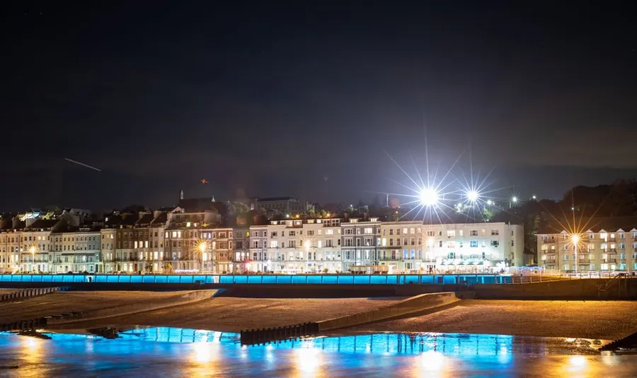 Victorian seafront terraces of the kind found in Weston-super-Mare, where exposure affects flat roof specification