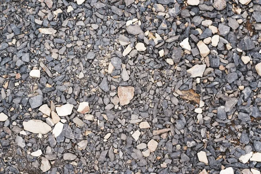 Drainage and substrate aggregate of the type used in a green roof build-up