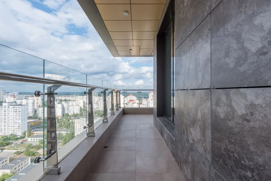A balcony terrace flat roof, the kind of roof that has to take regular foot traffic