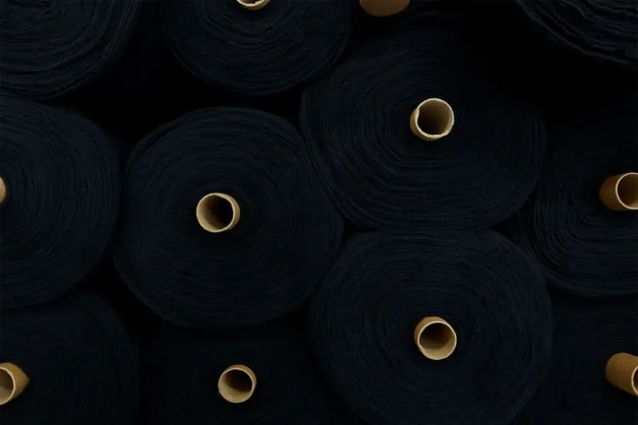 Rolls of EPDM rubber membrane ready for a flat roof installation in Weston-super-Mare