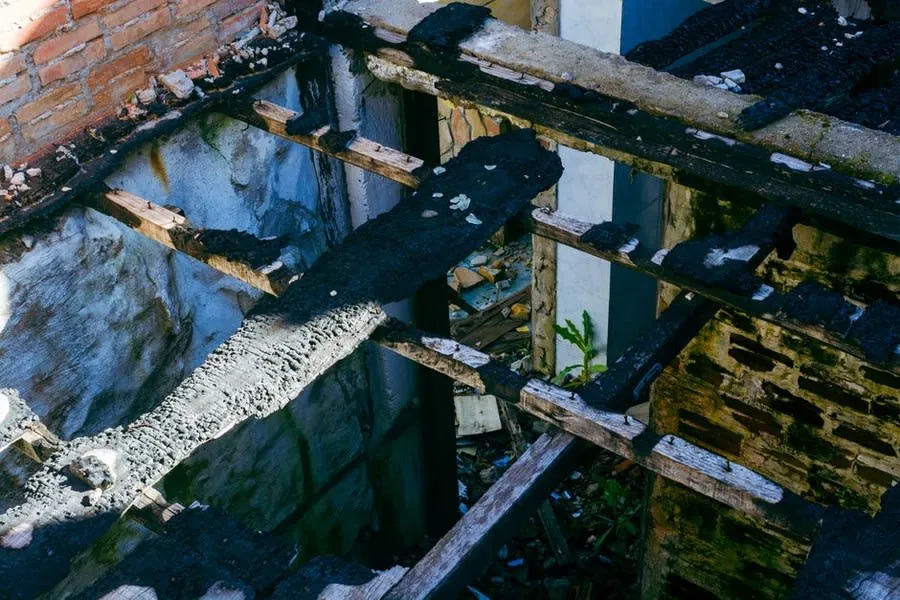 A deteriorating flat roof in Weston-super-Mare showing several of the classic warning signs at once